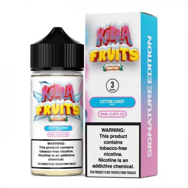 Cotton Candy Ice Tobacco Free Nicotine Vape Juice by Killa Fruits Signature Edition