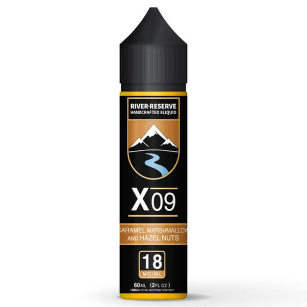 Caramel Cove X-09 Tobacco Free Nicotine E-liquid by River Reserve