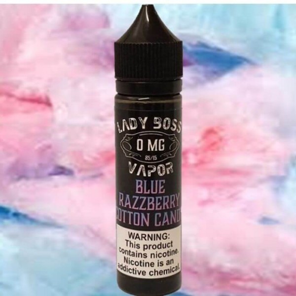 Blue Razzberry Cotton Candy by Lady Boss Vapor E-Liquid