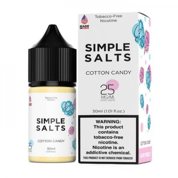 Cotton Candy Tobacco Free Nicotine Salt Juice by Simple Salts