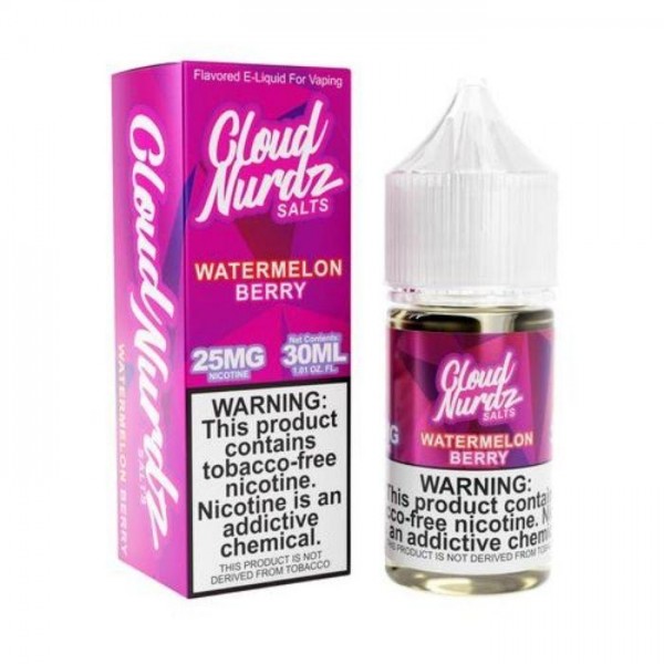 Watermelon Berry Tobacco Free Nicotine Salt Juice by Cloud Nurdz