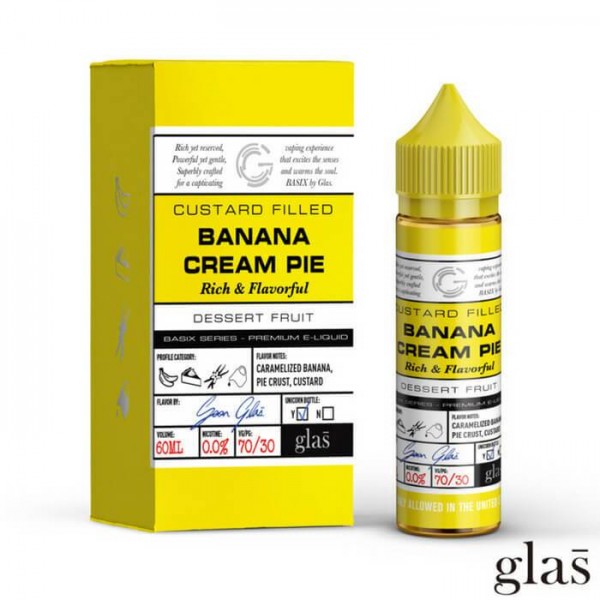 Banana Cream Pie E-Liquid by Glas Basix Series