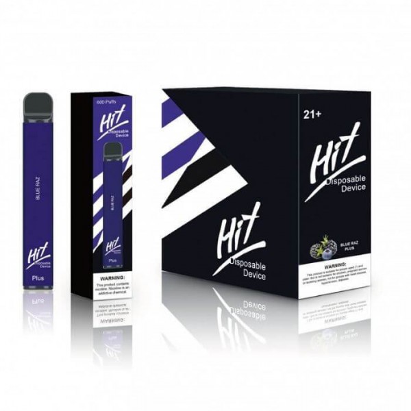 Hit Plus Blue Raz Disposable Vape - 600 Puffs