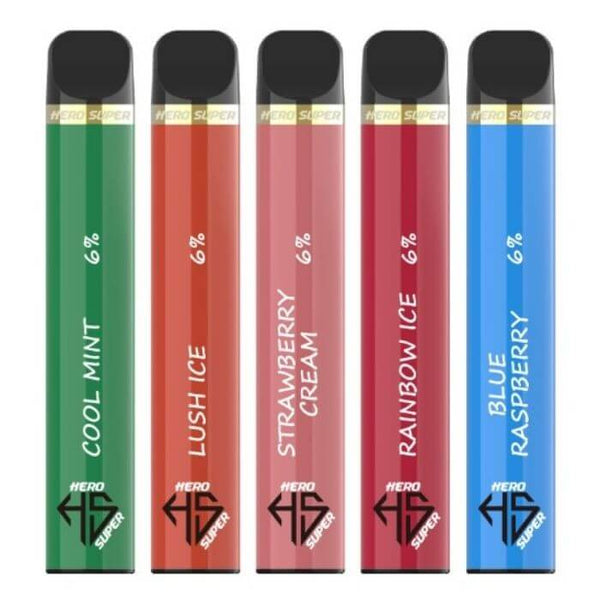 Hero Super Disposable Vape - 1600 Puffs