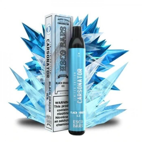 Black Dragon Ice Disposable Vape Pen by Esco Bars Mesh - 2500 Puffs