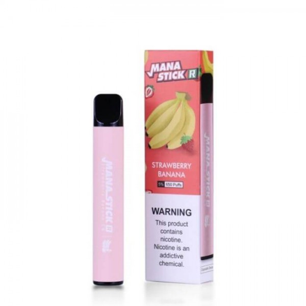 Mana Stick R Strawberry Banana Disposable Vape - 650 Puffs