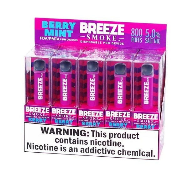 Breeze Disposable Vape 10 Pack - 800 Puffs