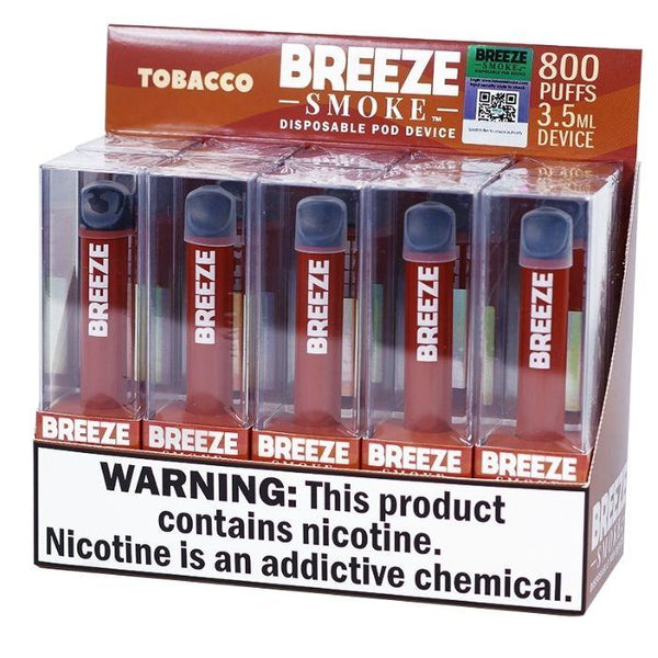 Breeze Disposable Vape 10 Pack - 800 Puffs