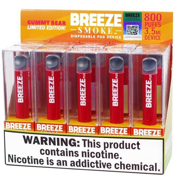 Breeze Disposable Vape 10 Pack - 800 Puffs