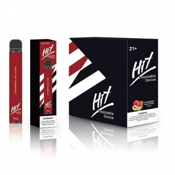 Hit Plus Strawberry Kiwi Lychee Disposable Vape - 600 Puffs