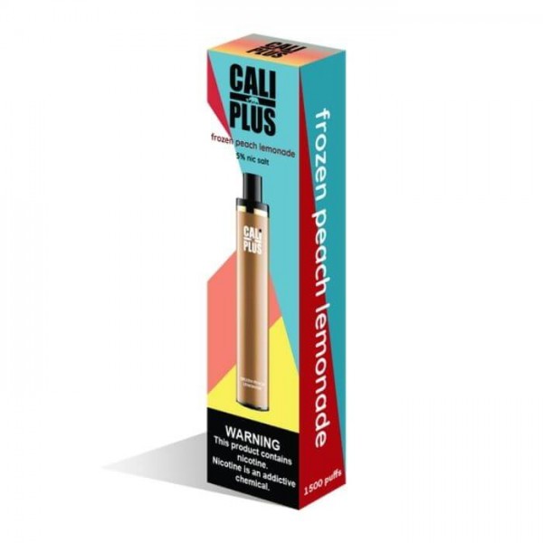 Cali Plus Frozen Peach Lemonade Disposable Vape - 1500 Puffs