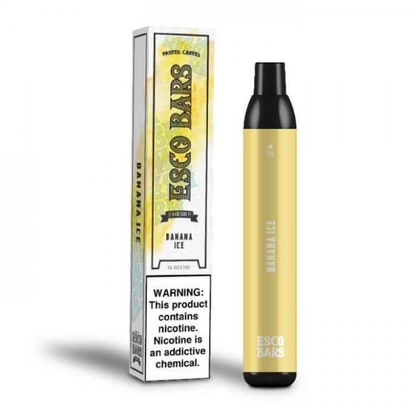 Banana Ice Disposable Vape by Esco Bars Mesh - 2500 Puffs