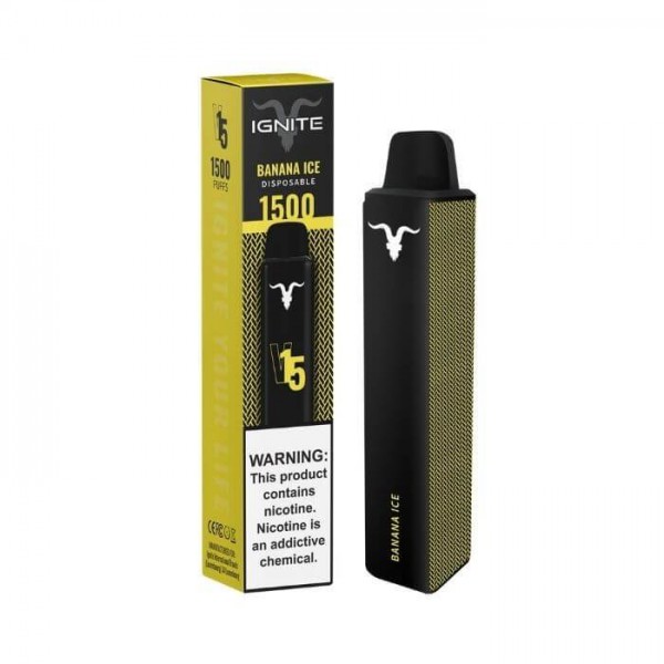 Ignite V15 Banana Ice Disposable Vape Pen - 1500 Puffs