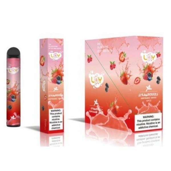 LOY XL Strawberries Disposable Vape Pen - 1500 Puffs
