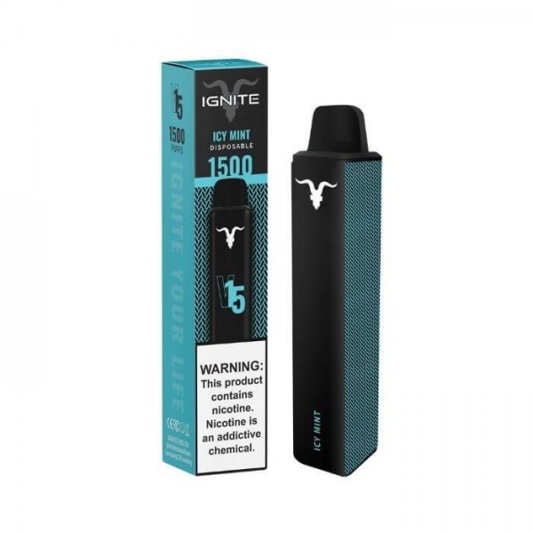 Ignite V15 Icy Mint Disposable Vape Pen - 1500 Puffs