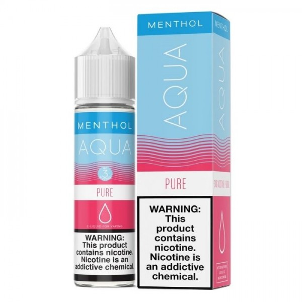 Pure Menthol Tobacco Free Nicotine Vape Juice by Aqua