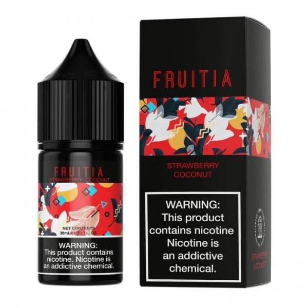 Strawberry Coconut by Fruitia Nicotine Salt E-Liquids