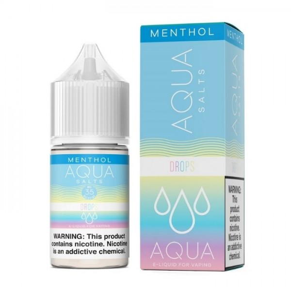 Drops Menthol Tobacco Free Nicotine Salt Juice by Aqua