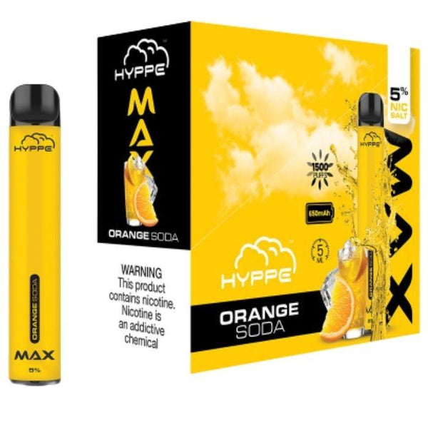 Hyppe Max Orange Soda Disposable Vape - 1500 Puffs