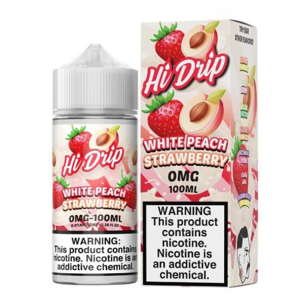 White Peach Strawberry E-Liquid by Hi-Drip