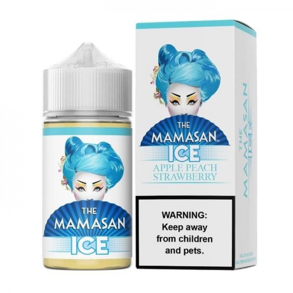 Apple Peach Strawberry Ice Vape Juice by The Mamasan