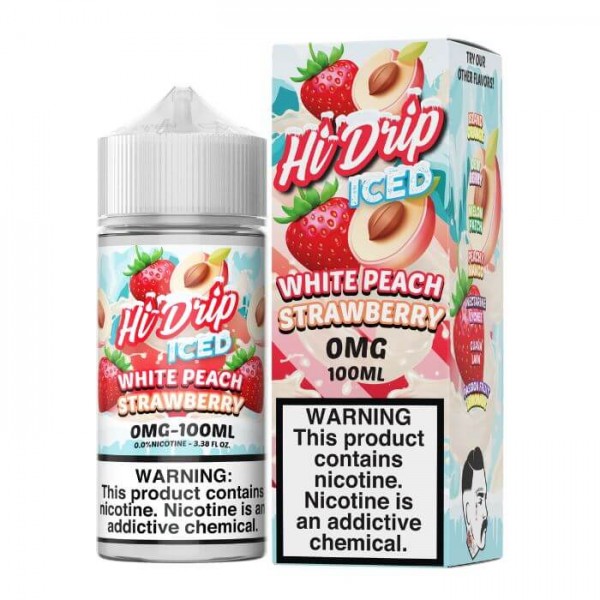 White Peach Strawberry Iced E-Liquid by Hi-Drip