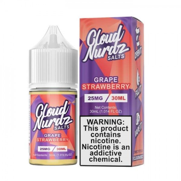 Grape Strawberry by Cloud Nurdz Nicotine Salt eJuice