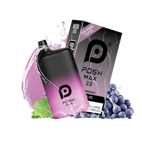 Posh MAX 2.0 Zero Disposable Vape - 5200 Puffs