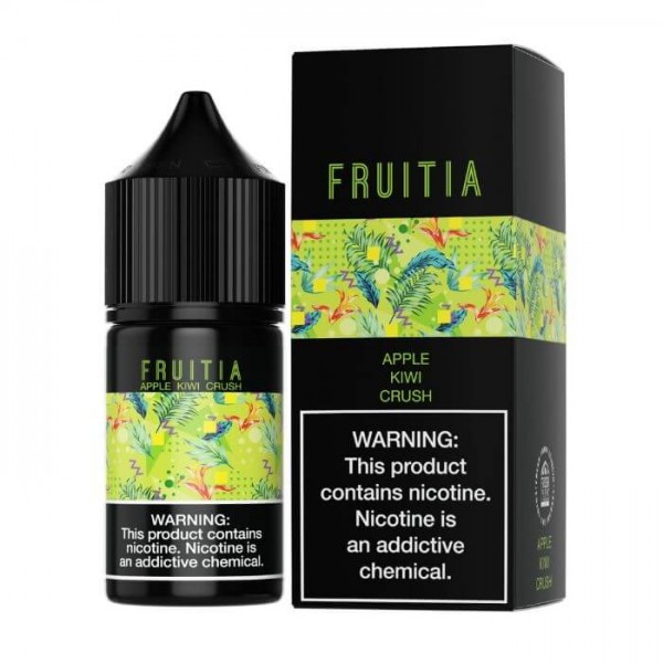 Apple Kiwi by Fruitia Nicotine Salt E-Liquids