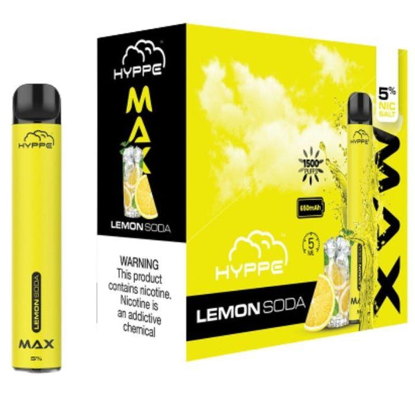 Hyppe Max Lemon Soda Disposable Vape - 1500 Puffs