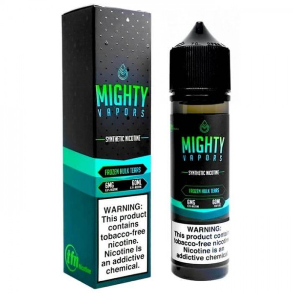 Frozen Hulk Tears Synthetic Nicotine Vape Juice by Mighty Vapors