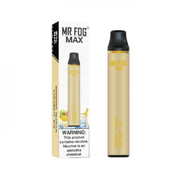 Banana Guava Coconut Ice Disposable Vape by Mr Fog Max - 1000 Puffs