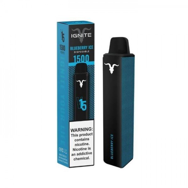 Ignite V15 Blueberry Ice Disposable Vape Pen - 1500 Puffs