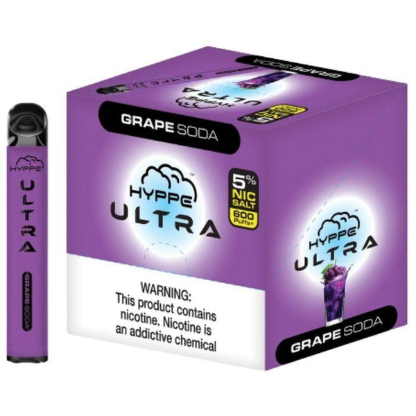 Hyppe Bar Ultra Grape Soda Disposable Vape - 600 Puffs