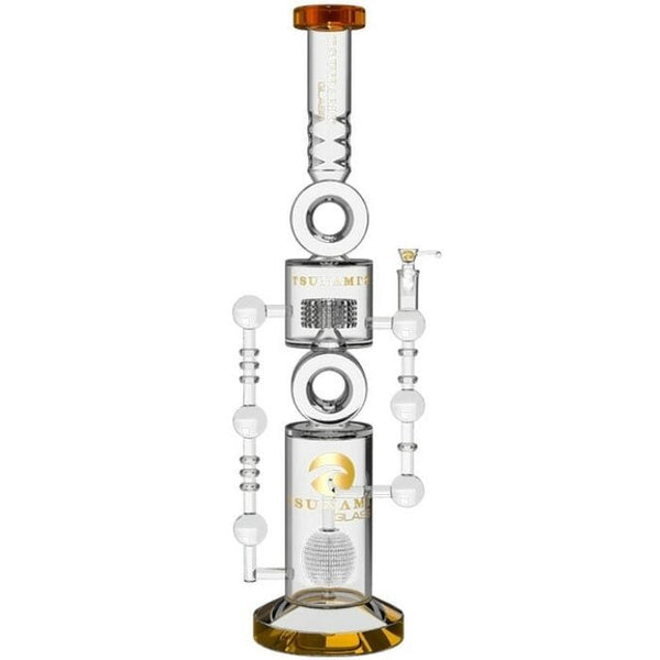 Apple Double Donut Showerhead Perc Water Pipe by Tsunami Premium