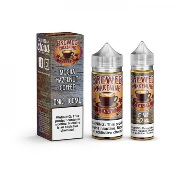 Brewed Awakening Mocha Hazelnut Coffee by Caribbean Cloud Company eJuice